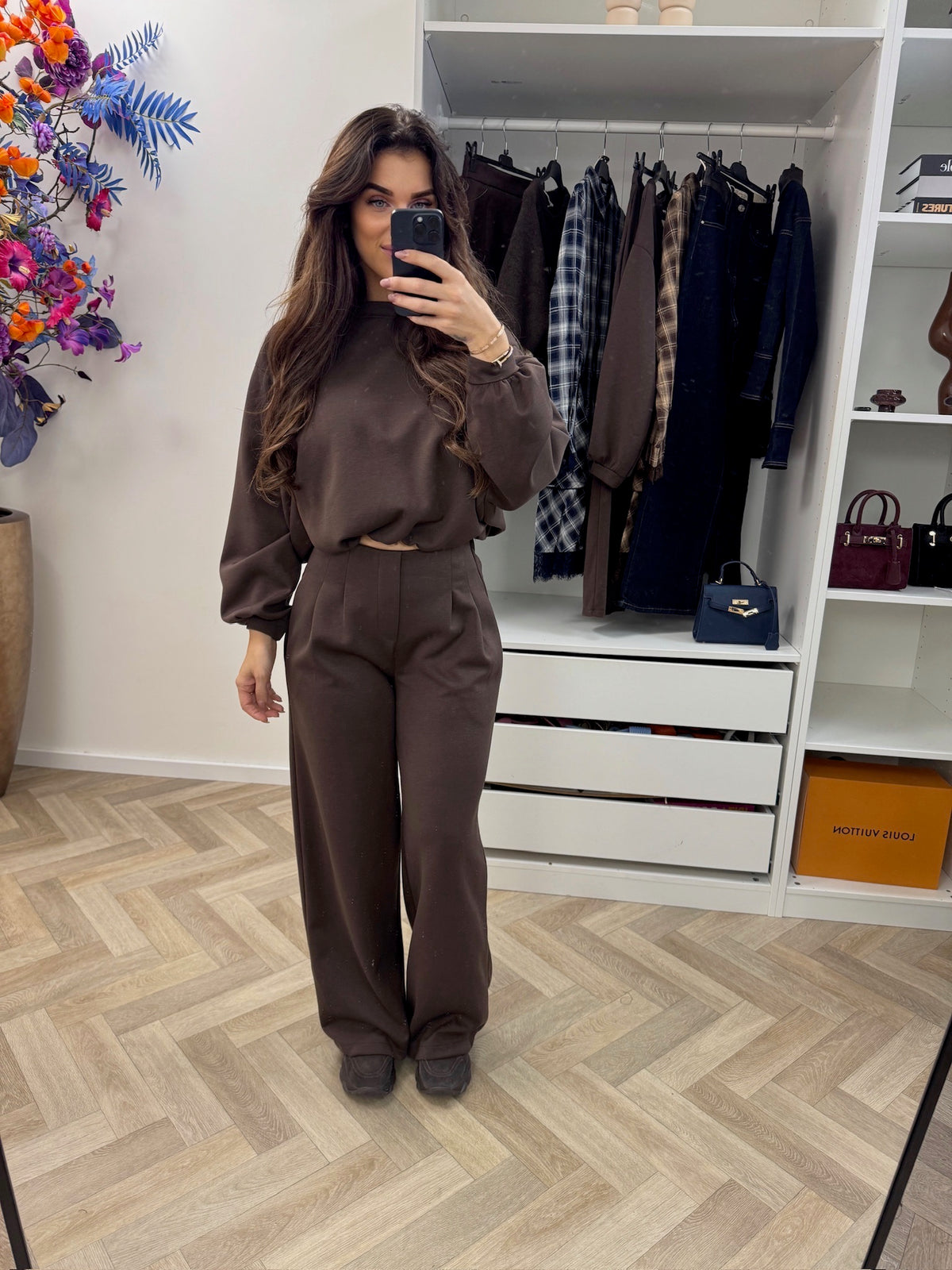 Set Donna Long Sleeve Choco