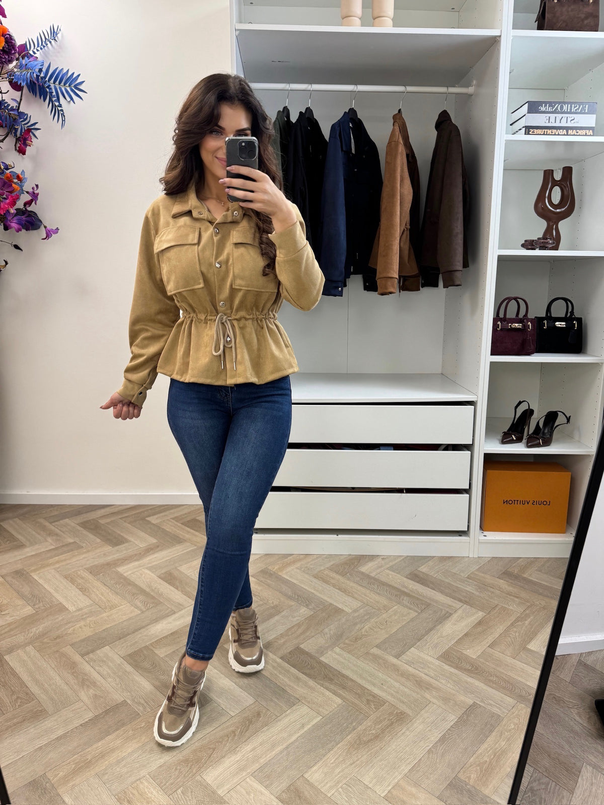 Suede Jacket Sita Beige