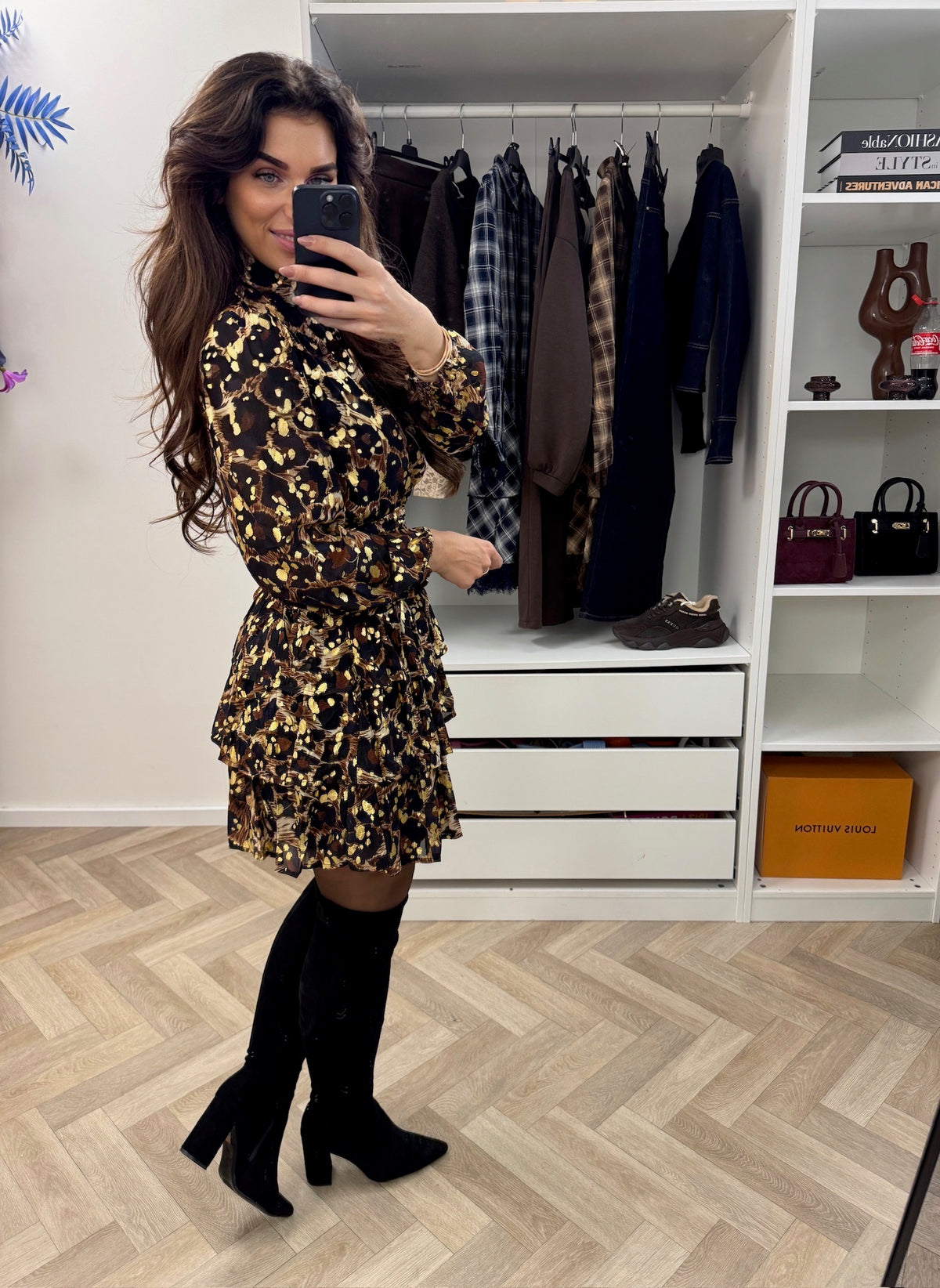 Dress Leopard Gold CY4478A