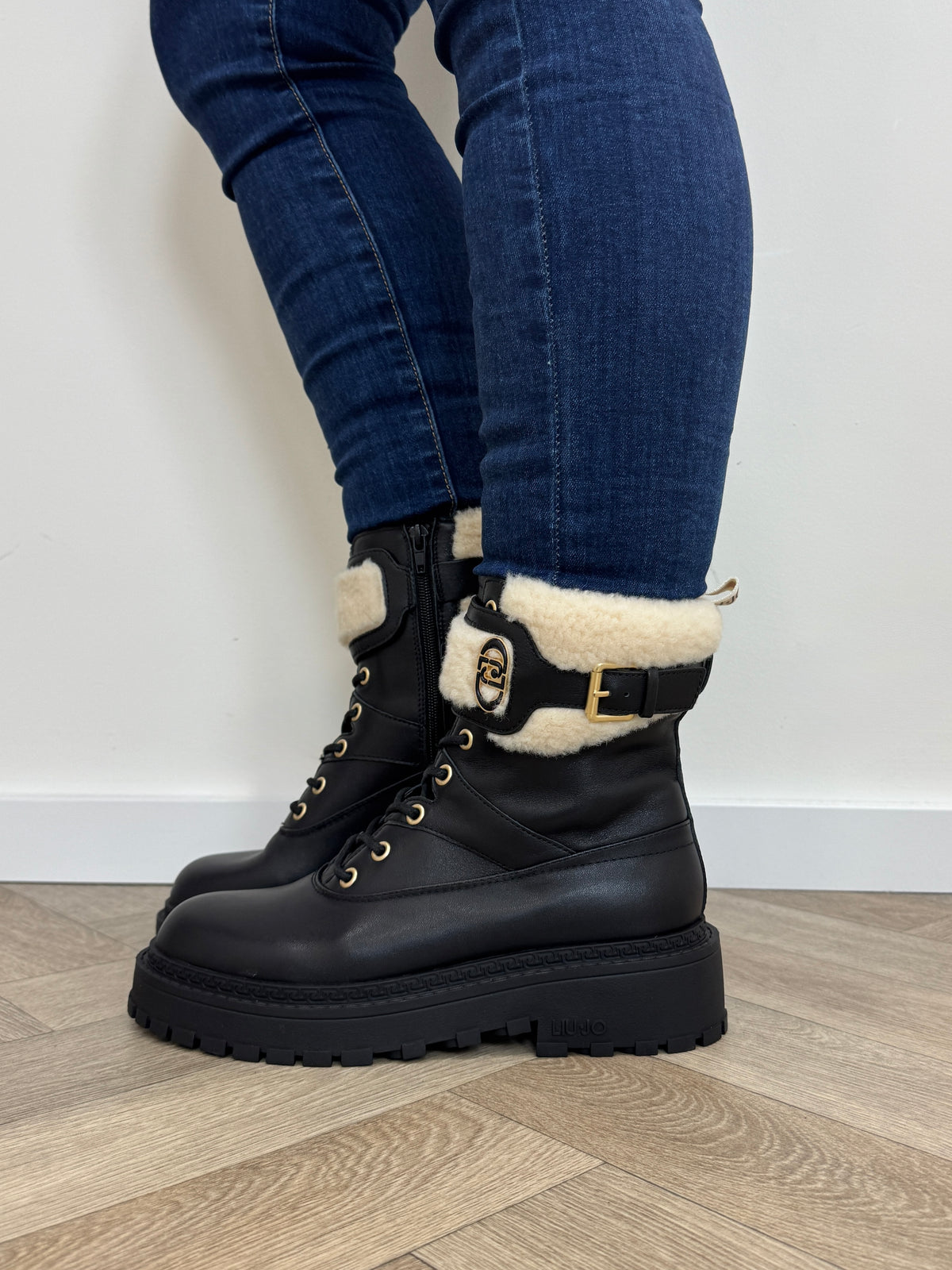 Ankle Boots Teddy Calf Leather Black Liu Jo 2020