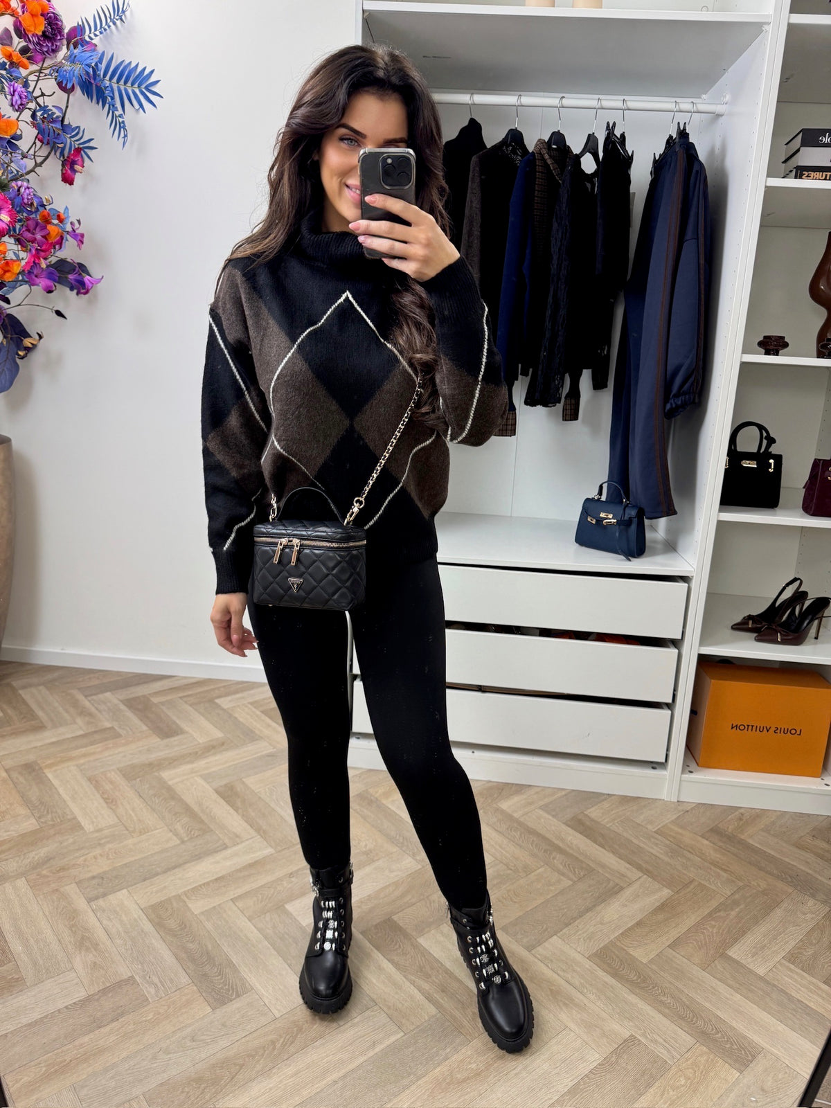 Trui Ruit Black 52268