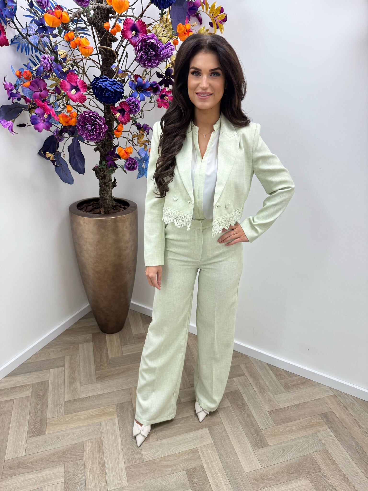 Luxe Blazer Donna V362 Mint