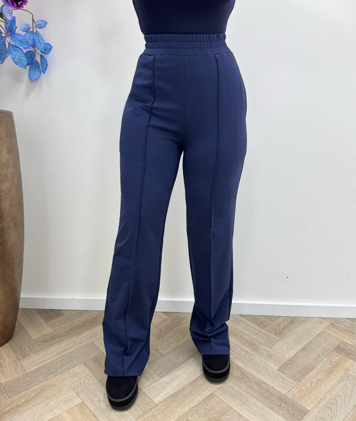 Pants Straight By Swan Navy HS6169