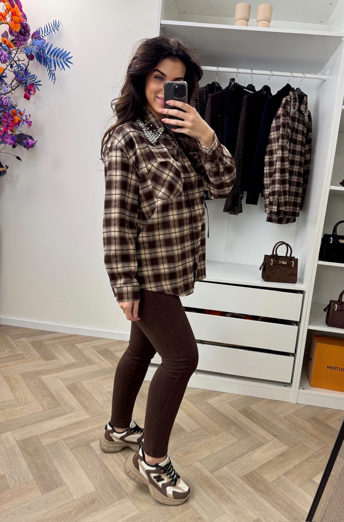 Blouse Felina Diamonds Choco EN141