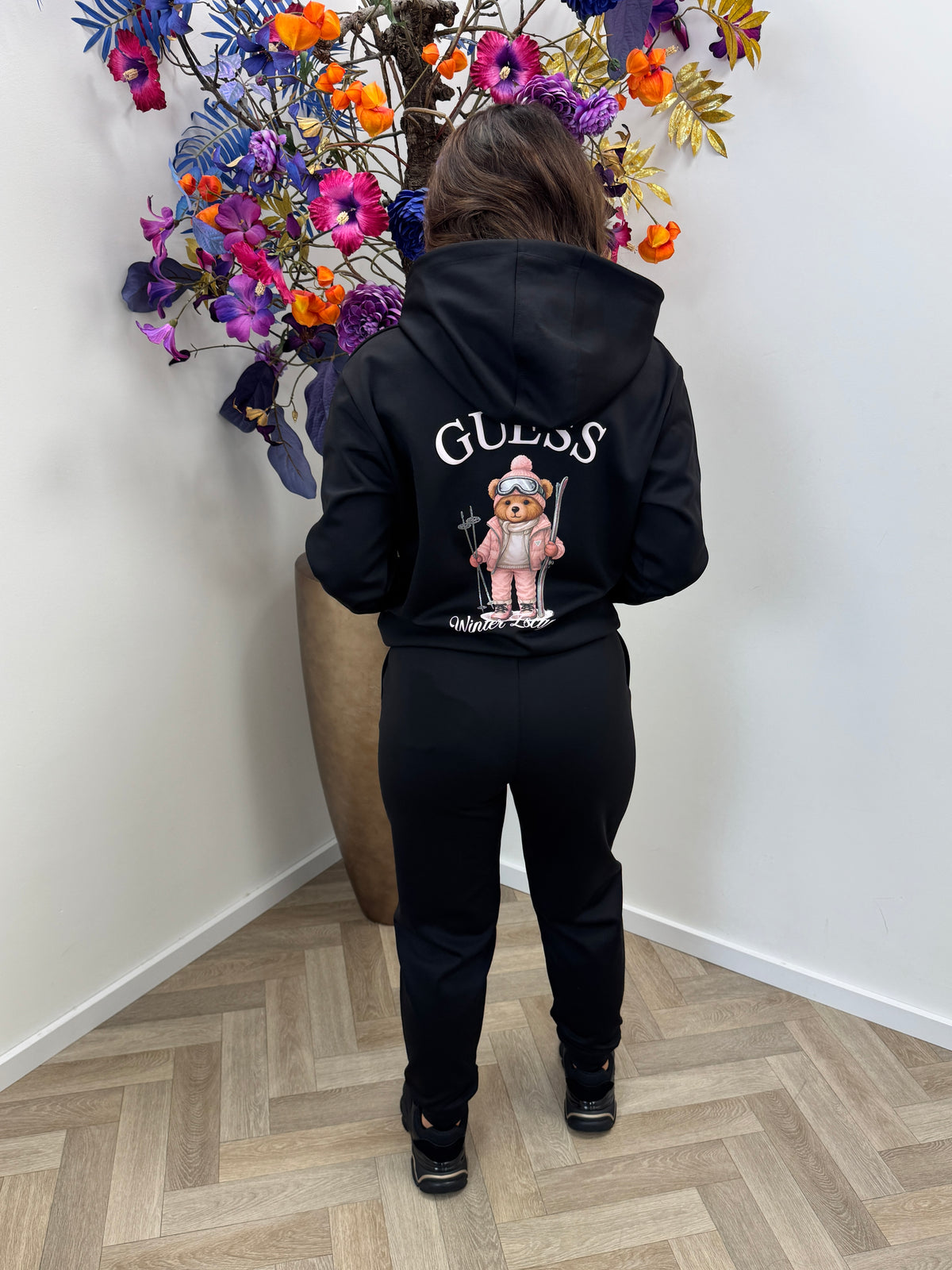 Hoodie Fabrizia Black Guess 1406