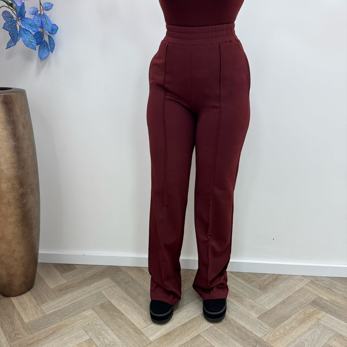 Pants Straight By Swan Bordeaux HS6169