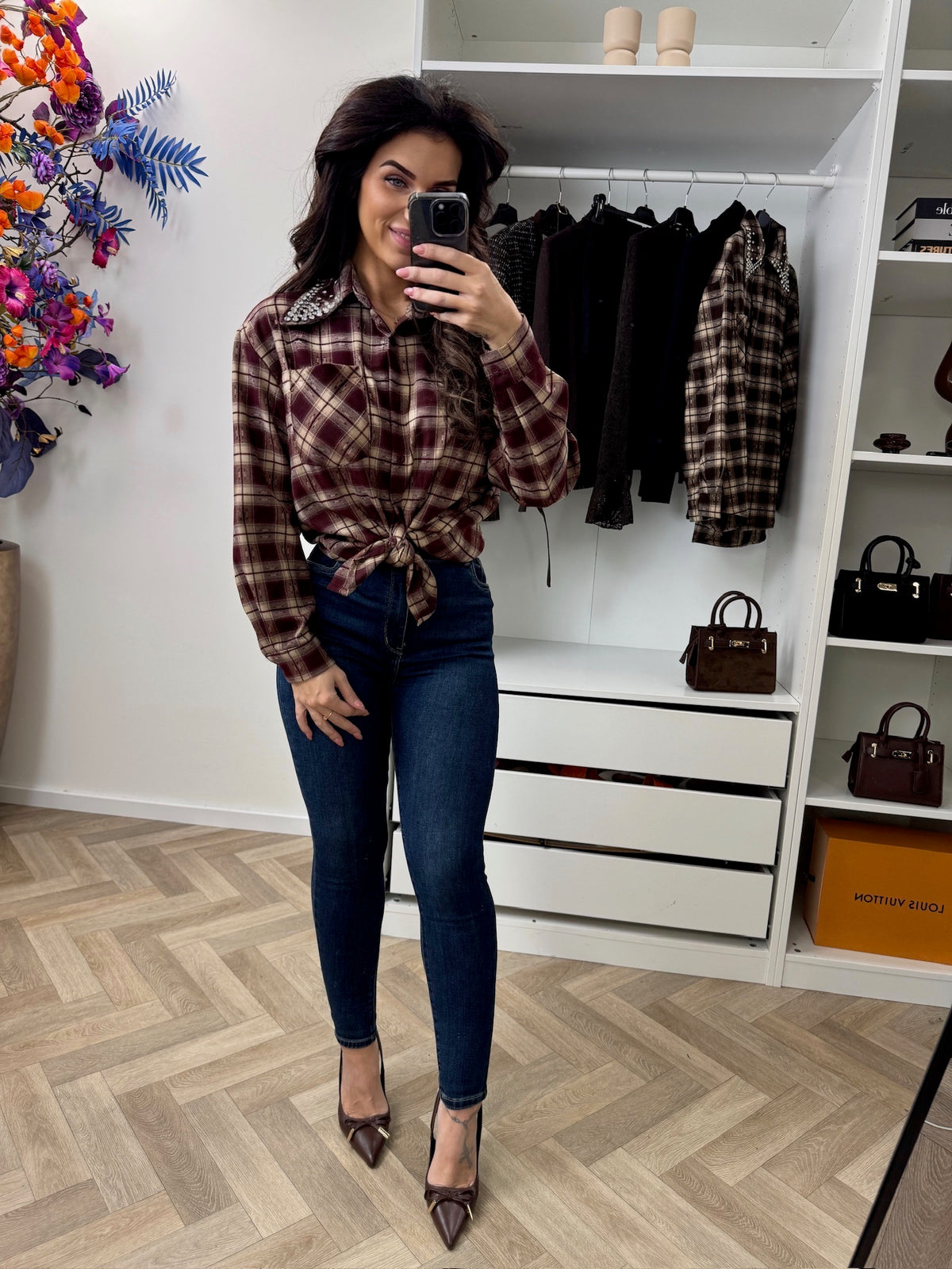 Blouse Felina Diamonds Bordeaux EN141