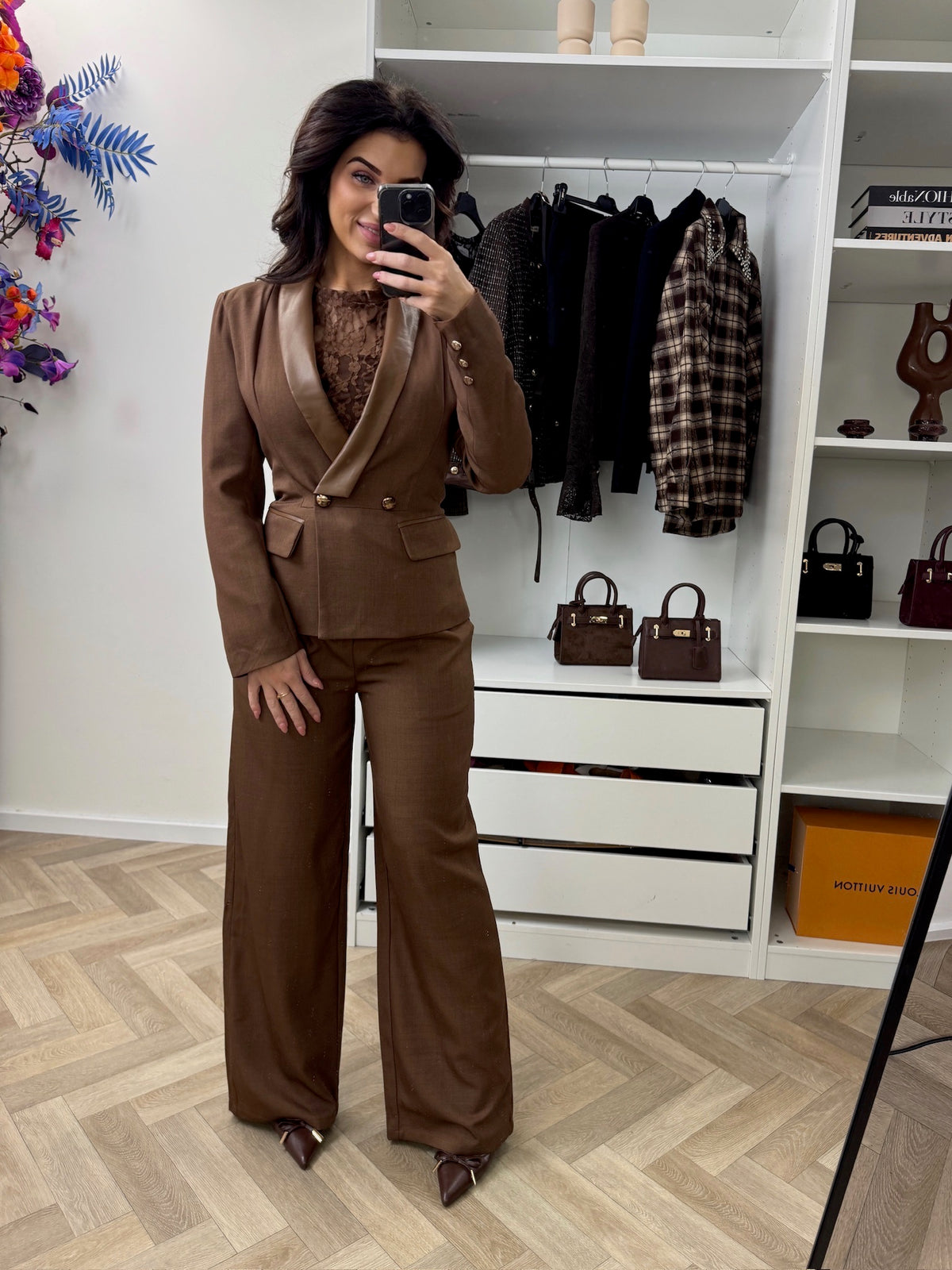 Pak Leather Detail Toffee WZ20711