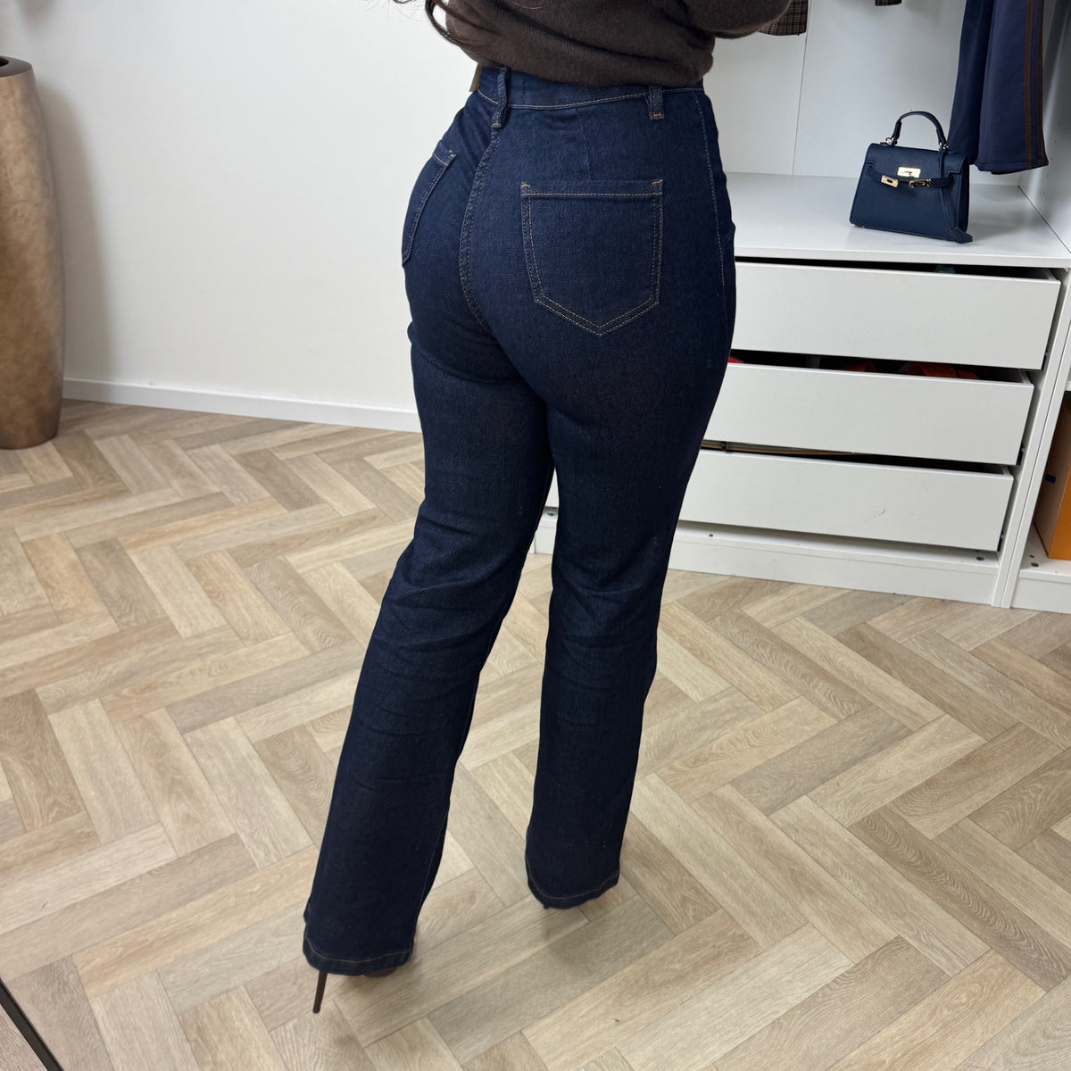 Jeans Gold Button Rosy Y6296T