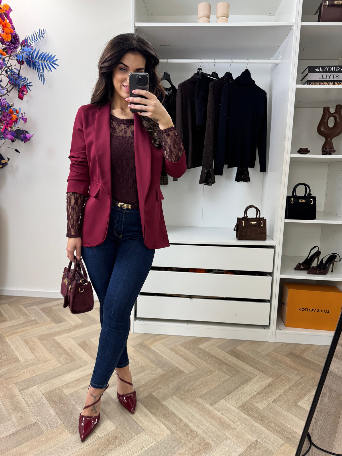 Smock Blazer Sunny Bordeaux