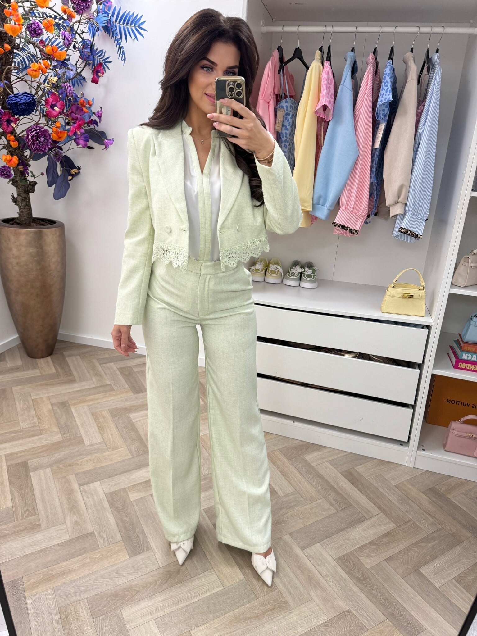 Luxe Blazer Donna V362 Mint