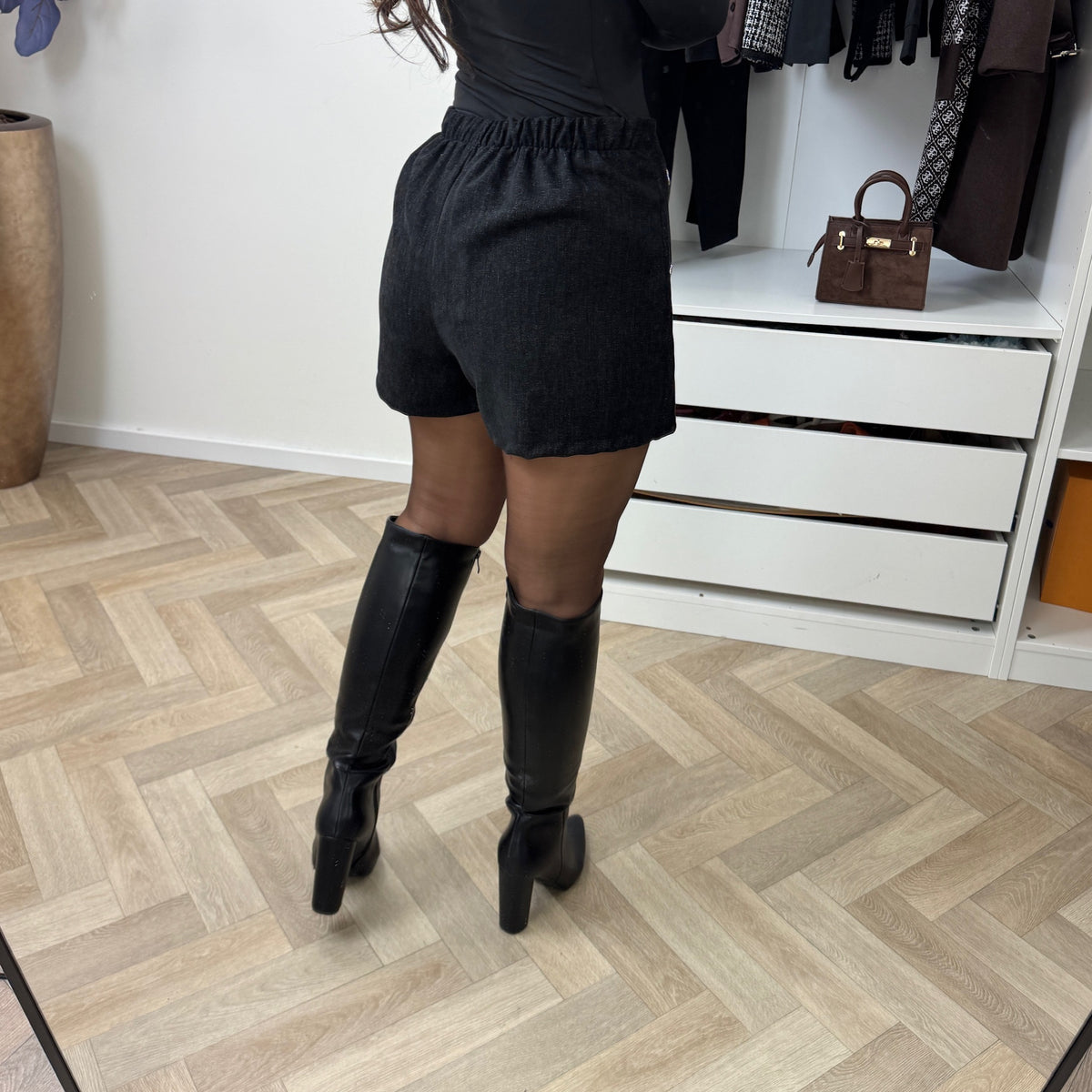 Short With Hearts Black PR53321