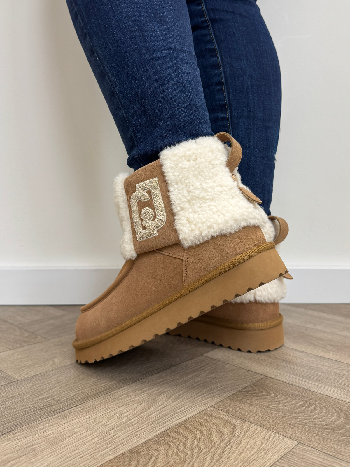 Ankle Boots Teddy LJ Logo Camel Liu Jo 2025