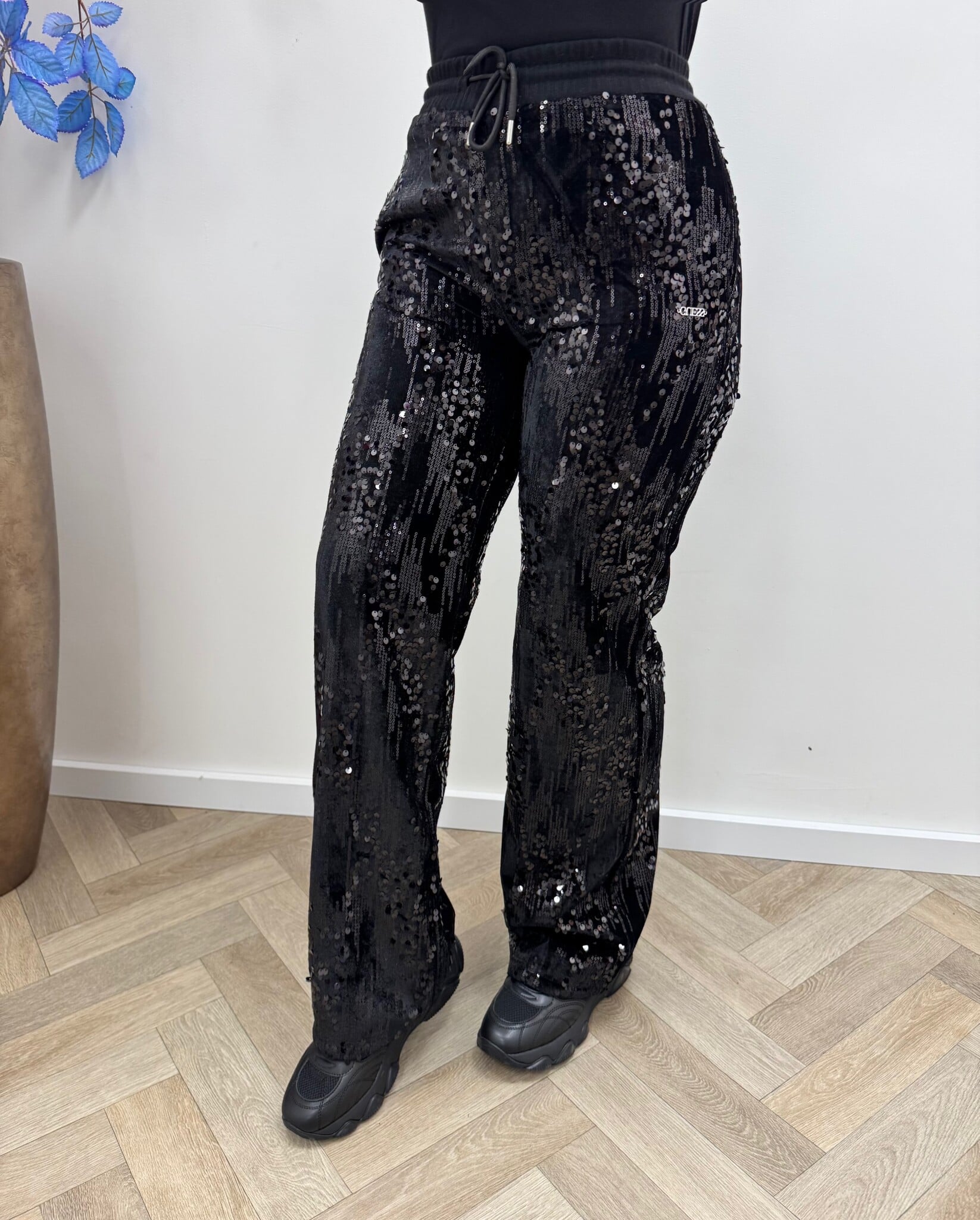 Pants Sequins Black Guess 864