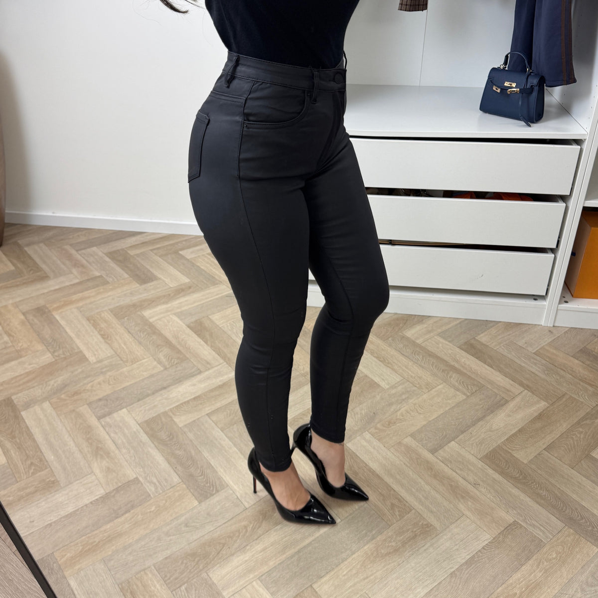 Leather Look Pants VS MISS Black SHW7309