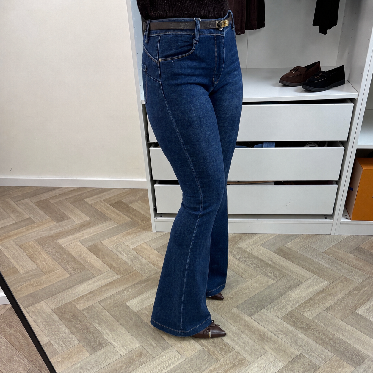 Perfect Flair Stretch Jeans Dark Blue M1076-11