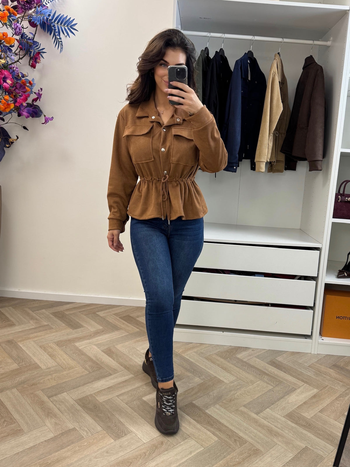Suede Jacket Sita Camel