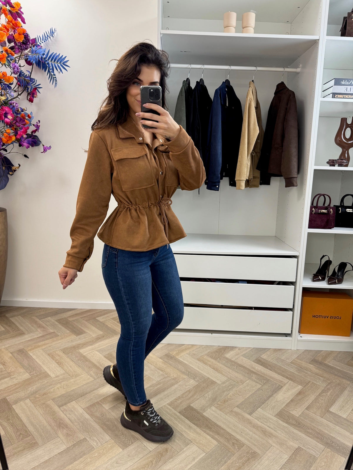 Suede Jacket Sita Camel