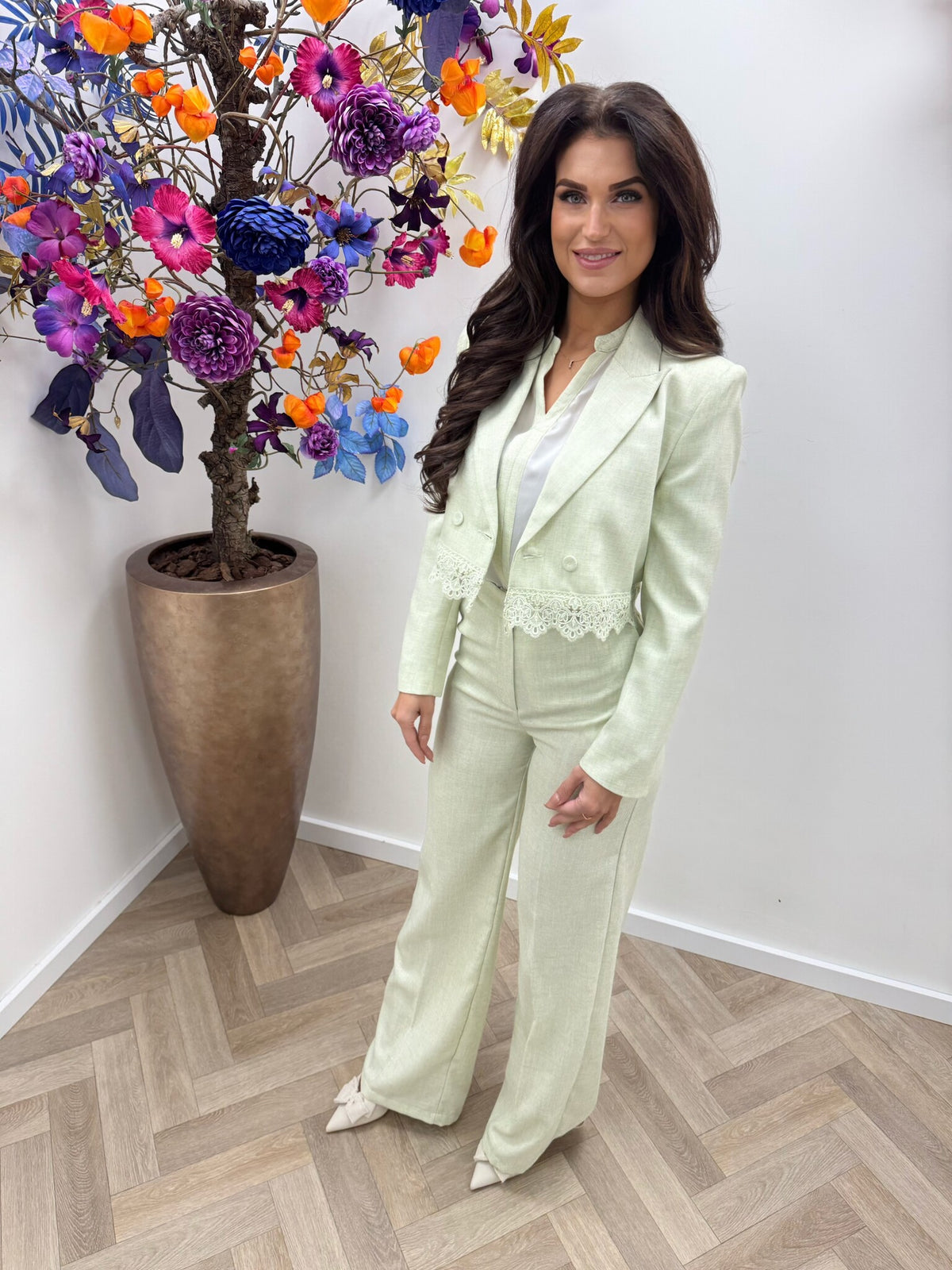 Luxe Blazer Donna V362 Mint