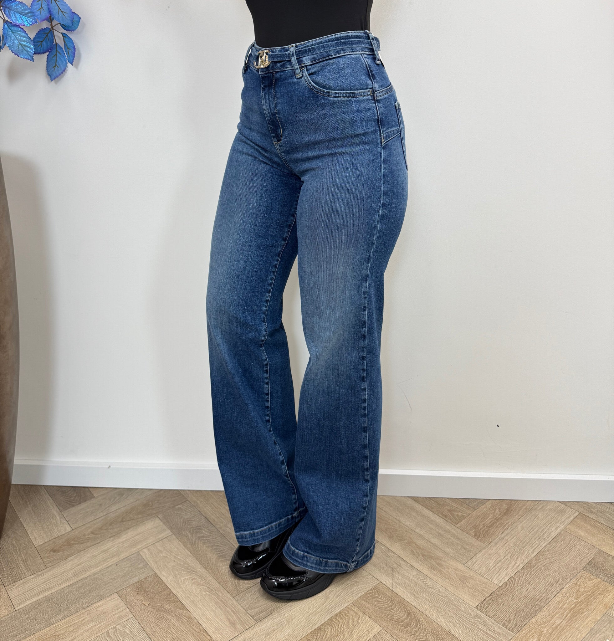 High-rise flared jeans Denim blue Liu Jo 1955