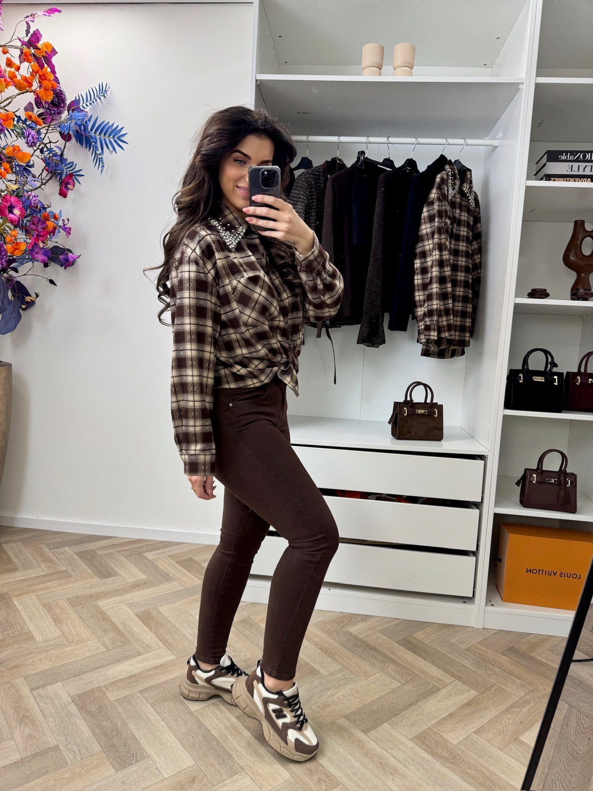 Blouse Felina Diamonds Choco EN141