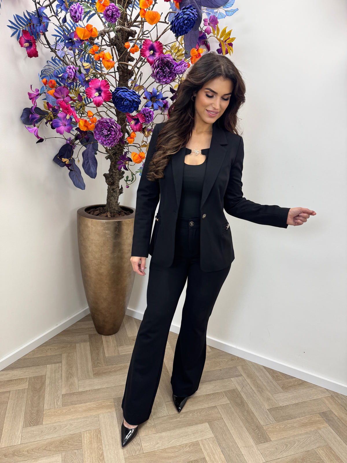 Blazer Wanda Chain Black Guess 1454