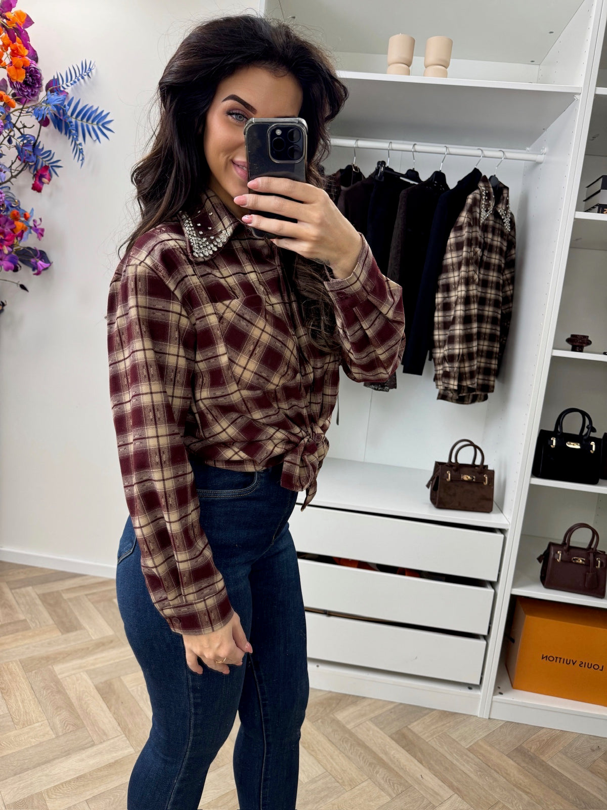 Blouse Felina Diamonds Bordeaux EN141