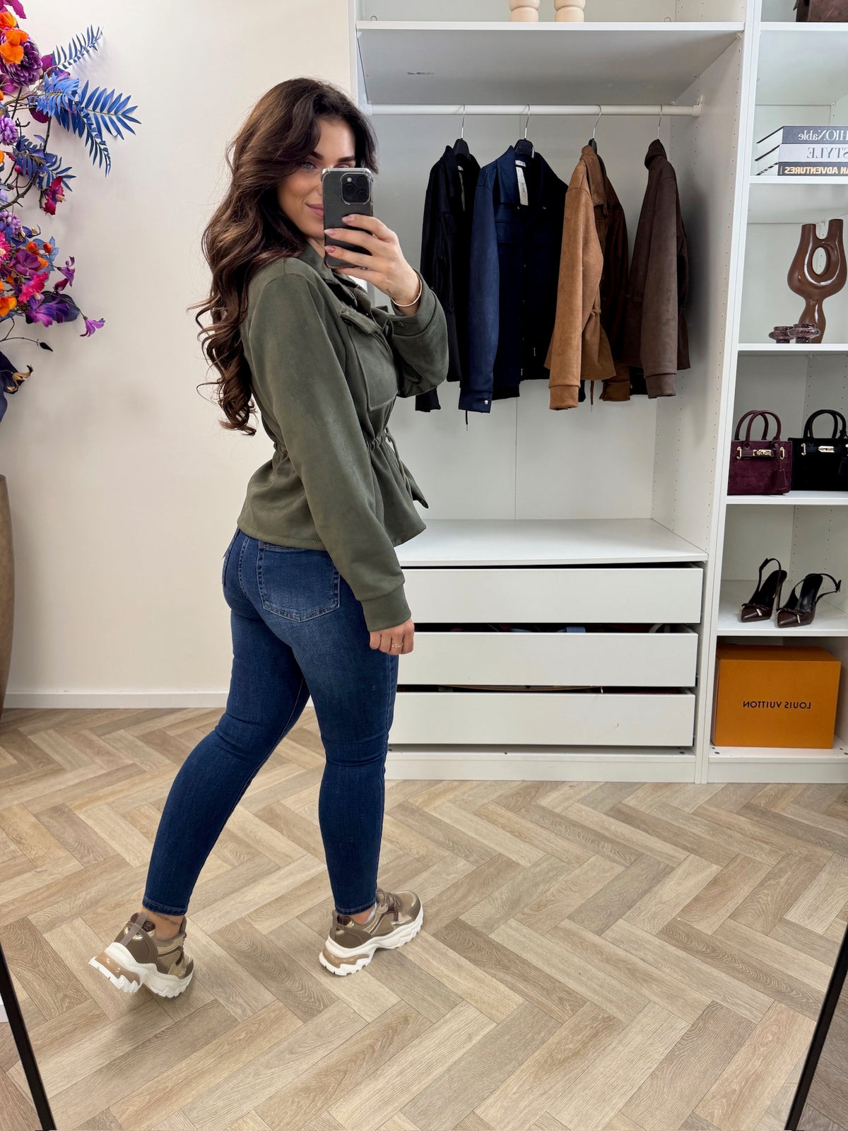 Suede Jacket Sita Army