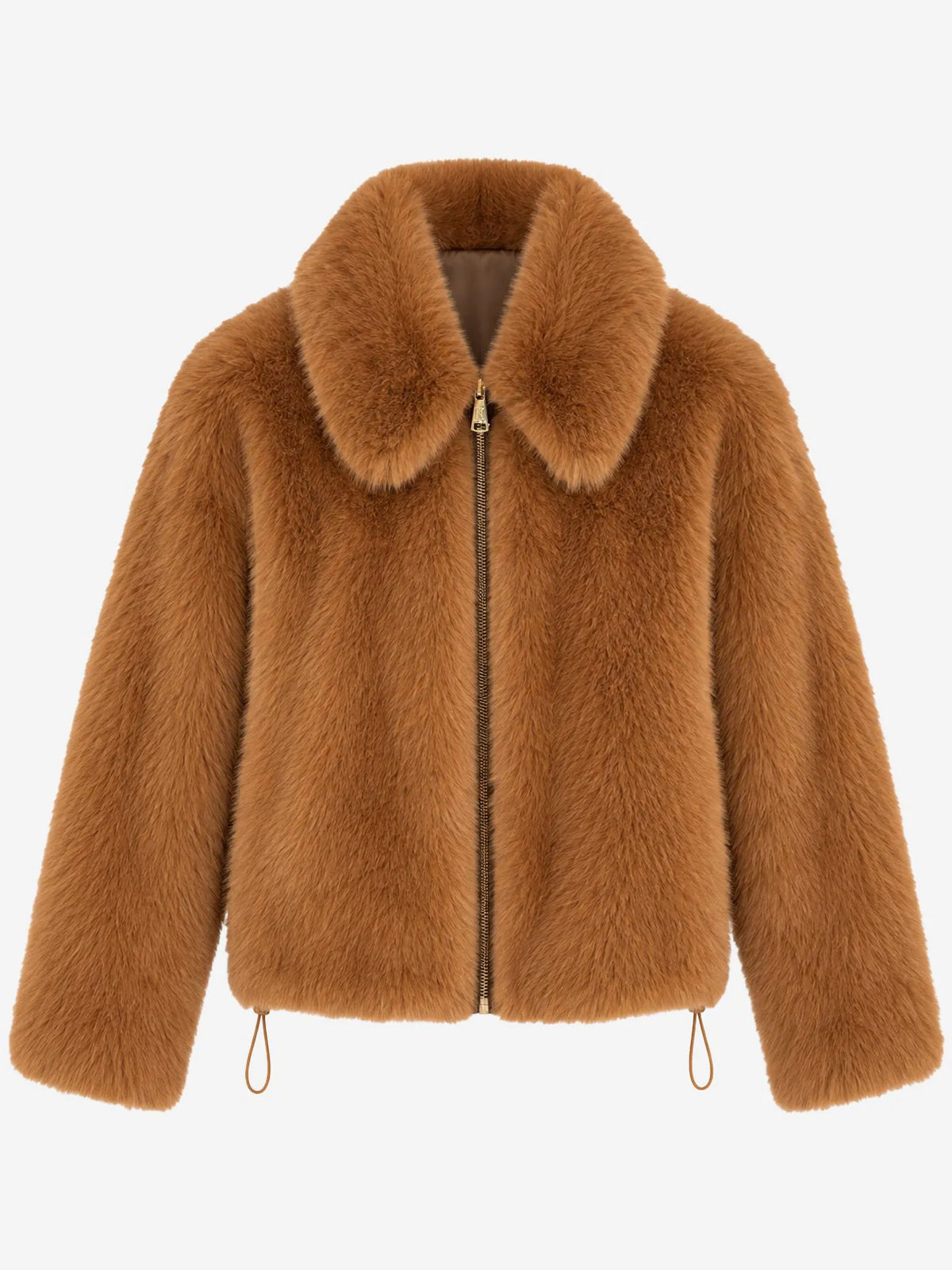 Annoa Faux Fur Jacket Indian Tan Nikkie