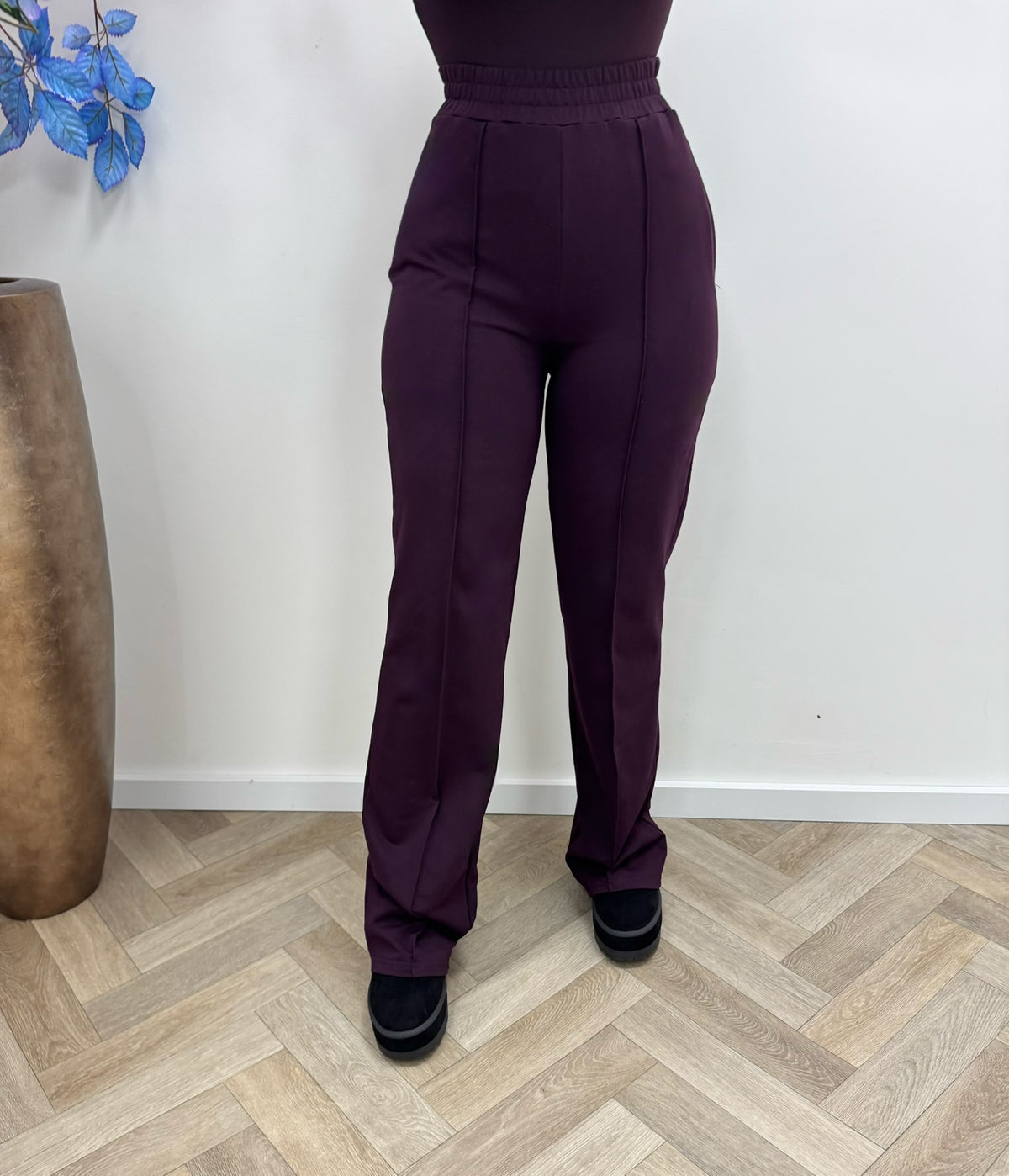 Pants Straight By Swan Plum HS6169