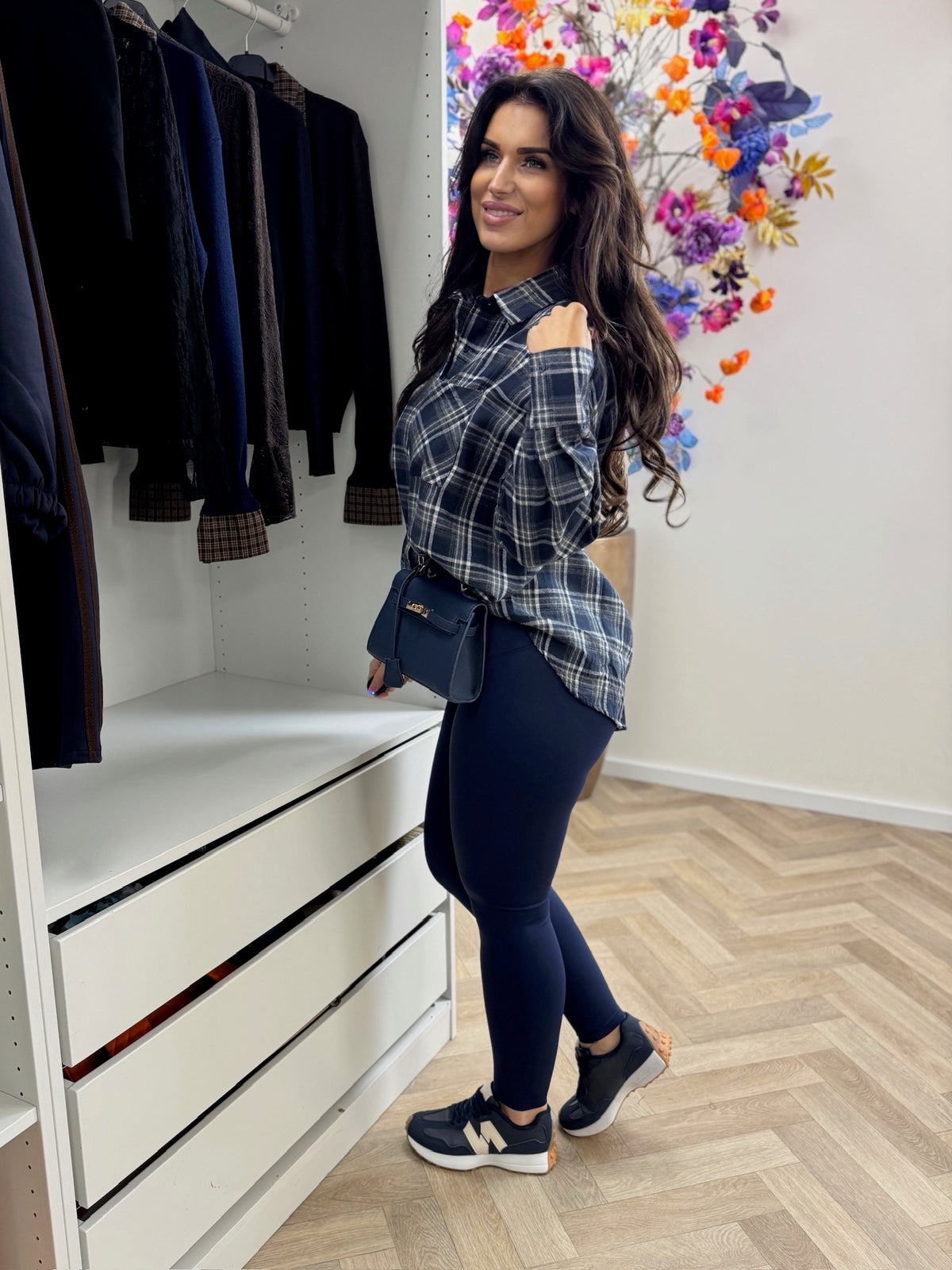Ruit Blouse May Navy KD22036
