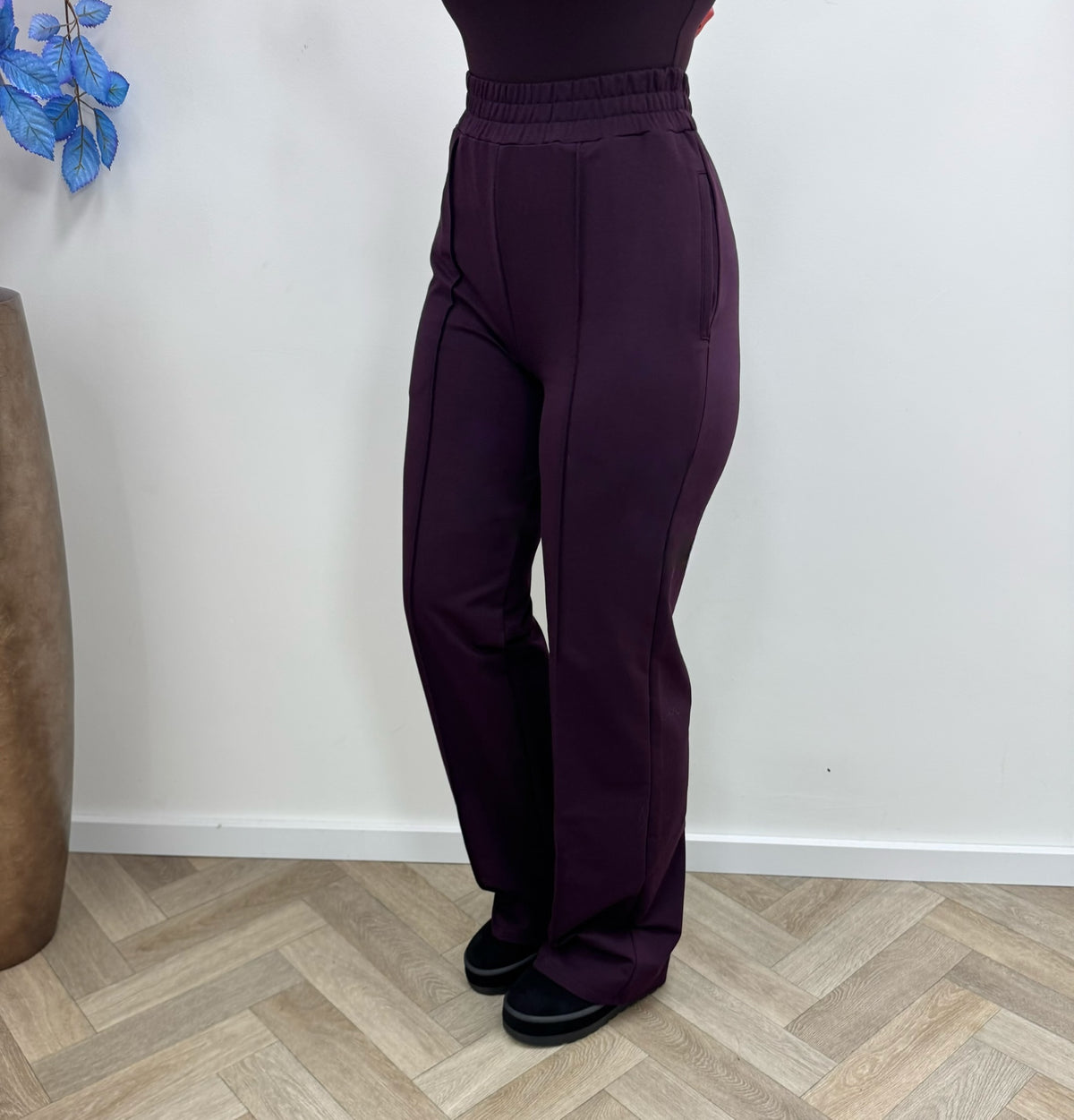 Pants Straight By Swan Plum HS6169