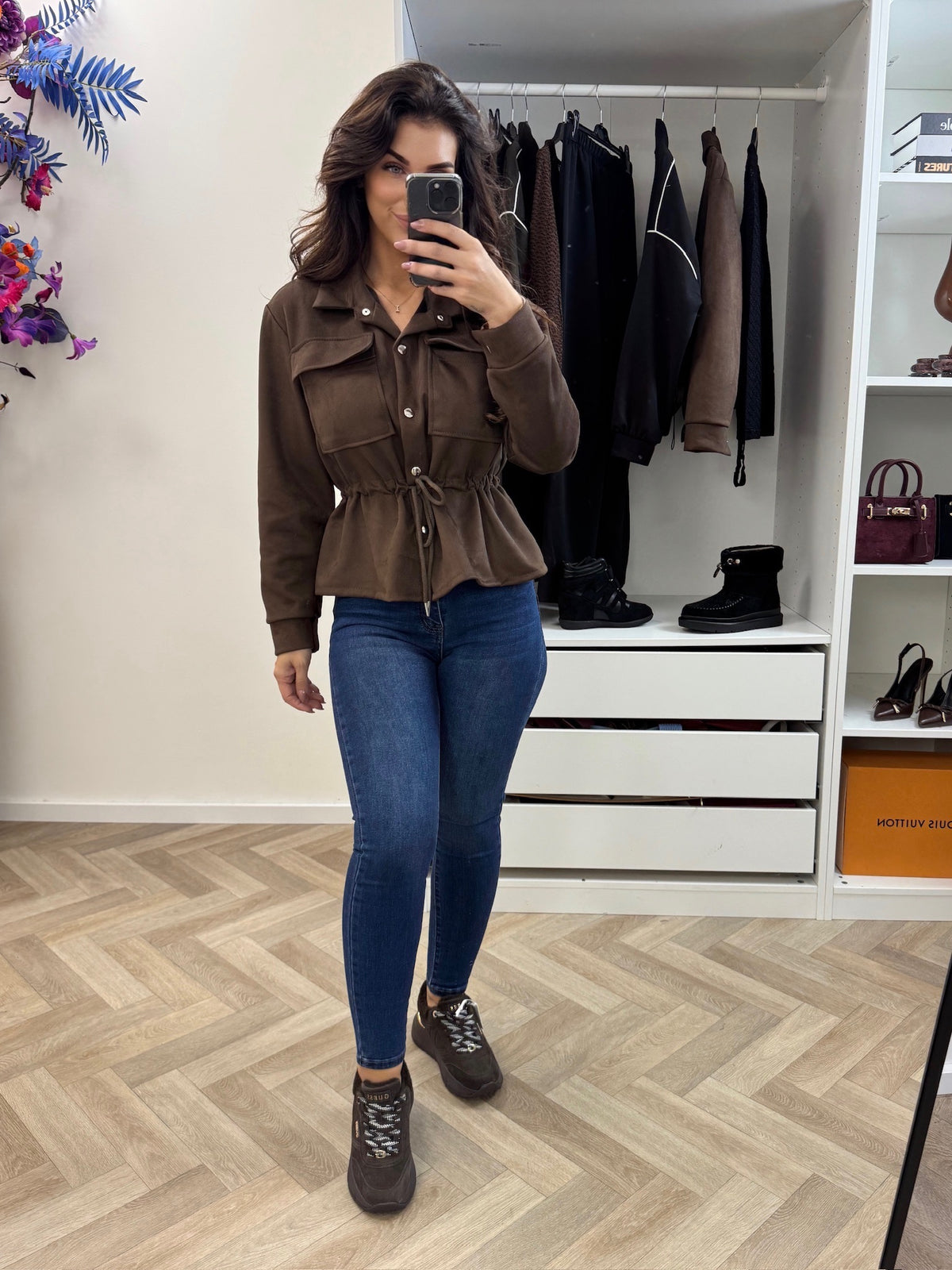 Suede Jacket Sita Choco