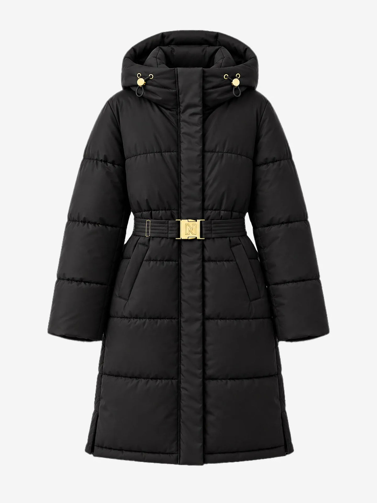 Anara Long Puffer Black Nikkie