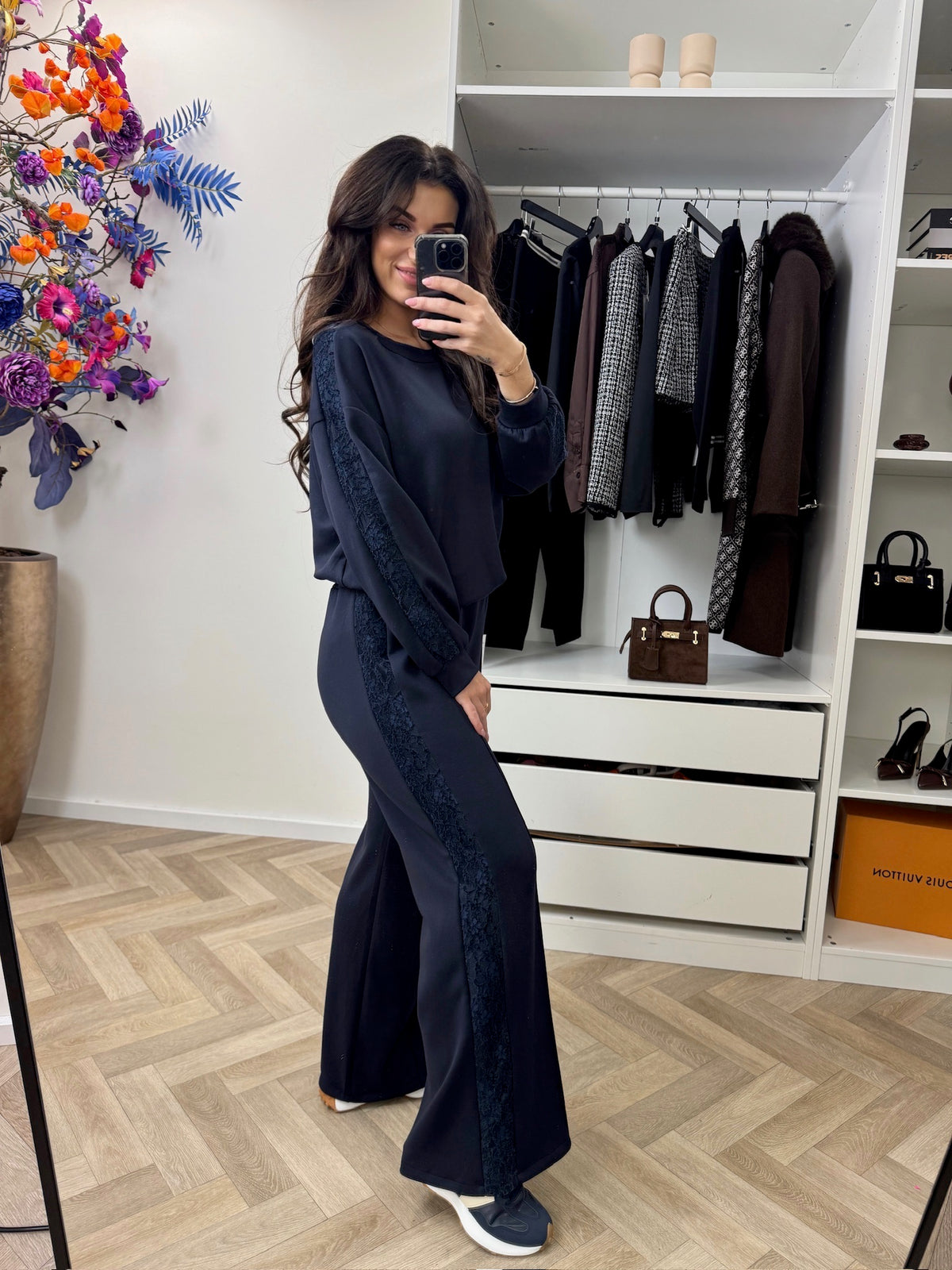 Joggings Set Lace Navy