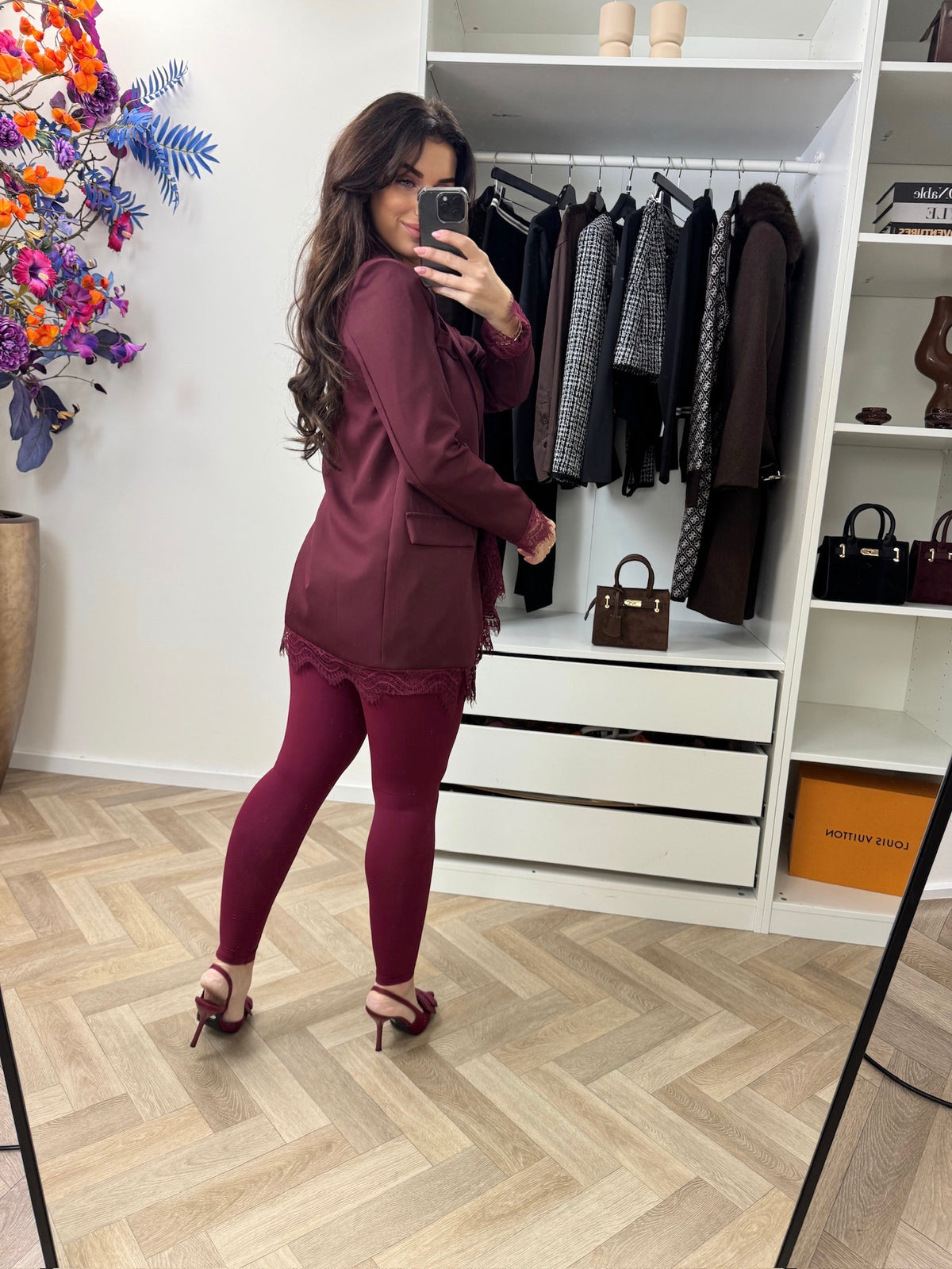 Blazer Lace Bordeaux