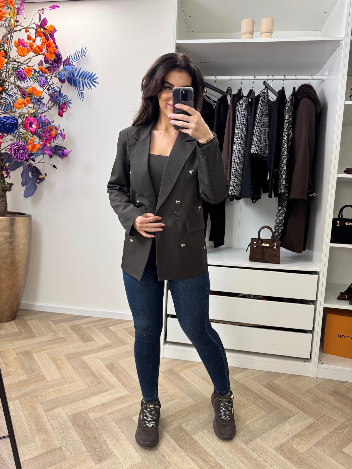 Blazer Mini Hearts Choco