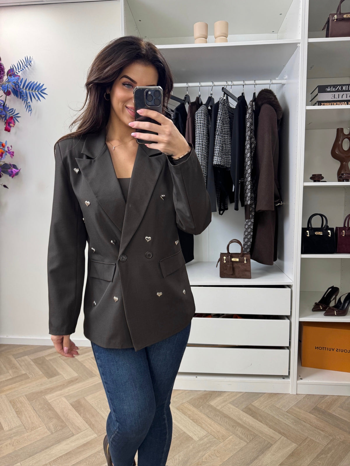 Blazer Mini Hearts Choco