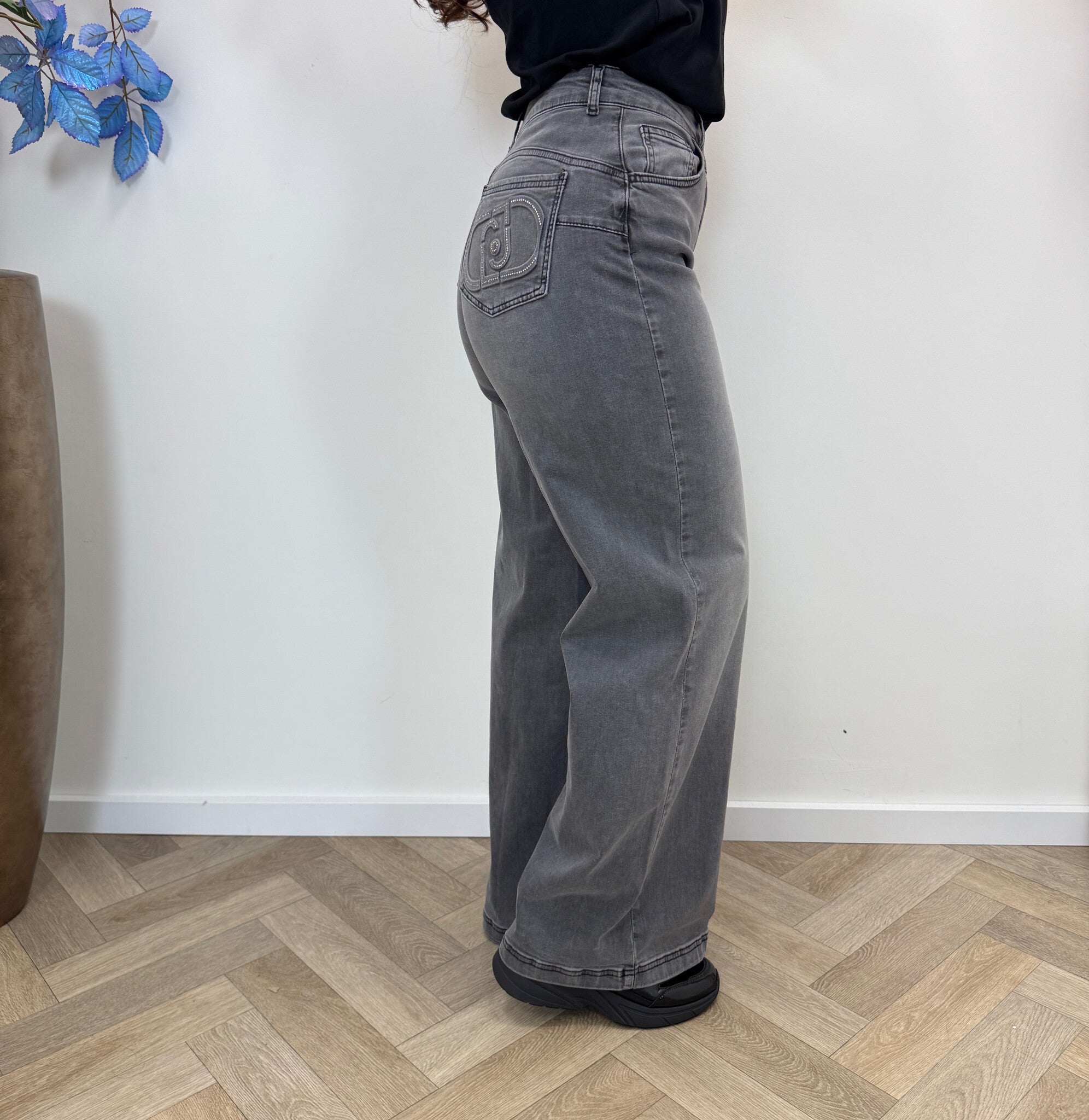 Super Stretch Jeans Lungo Denim Grey 1960