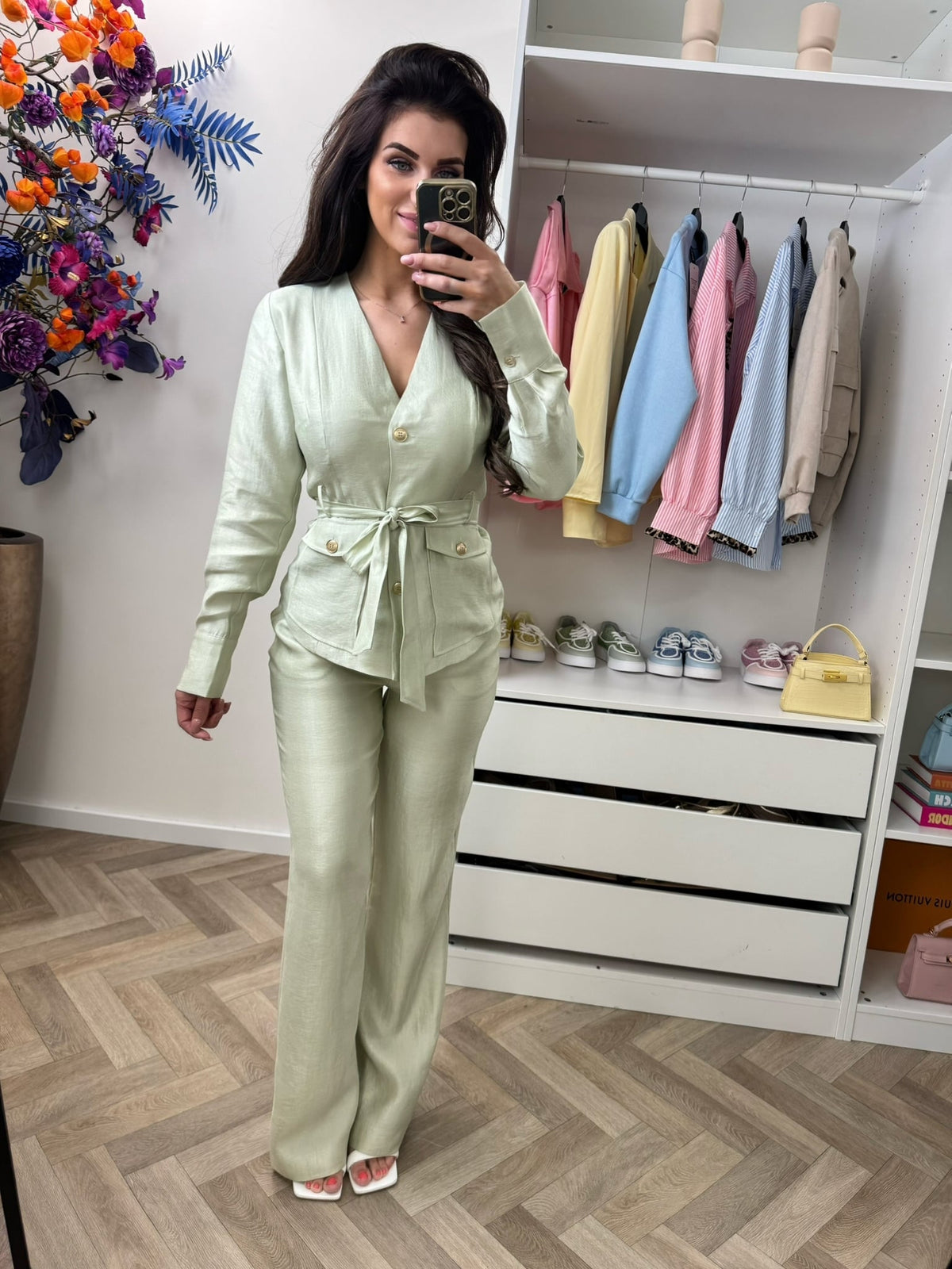 Blouse Porlamar Wrap Aloe Vera Nikkie