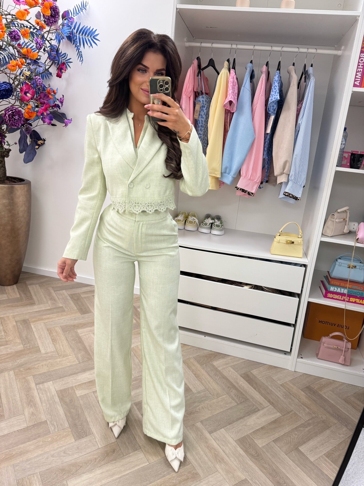 Luxe Blazer Donna V362 Mint