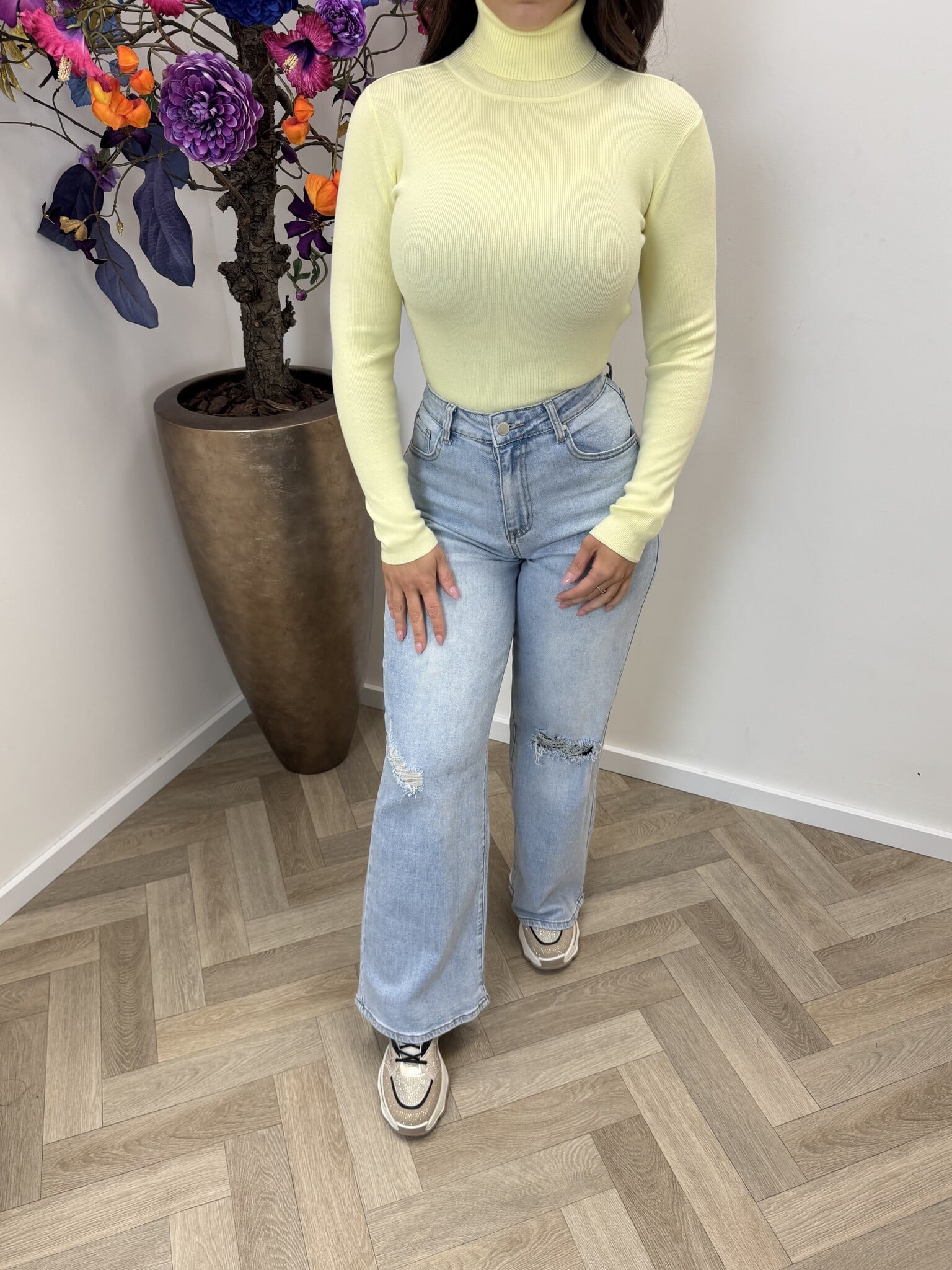 Basic col top H-8658 Yellow