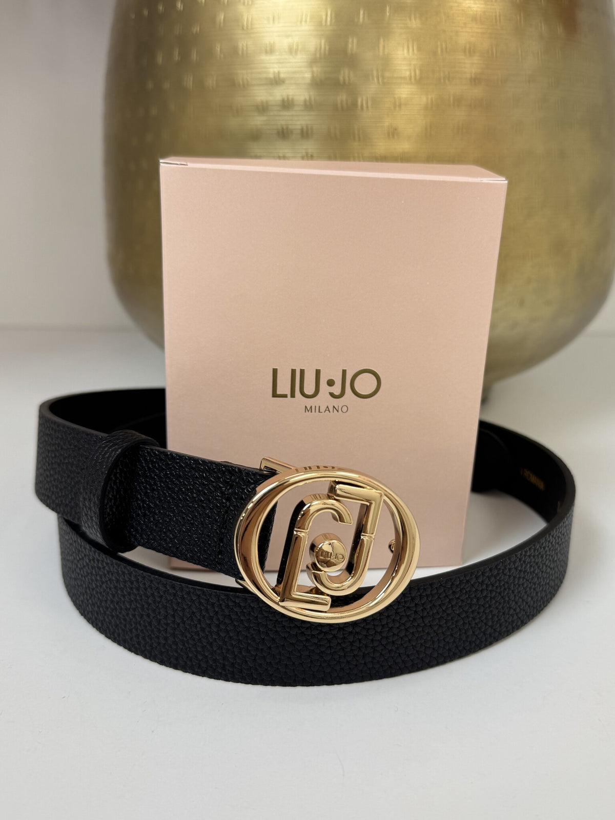 Belt Hips Logo Nero Liu Jo 1992