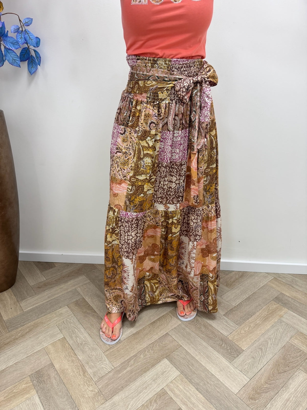 Skirt Print Brown Pink Liu Jo 1935