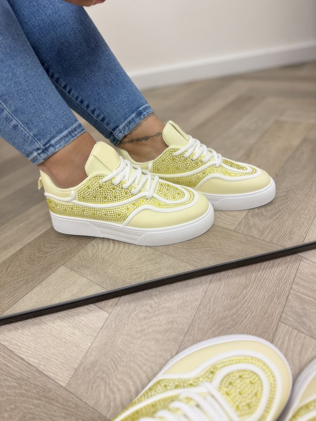 Sneakers Diamonds 9030 Yellow