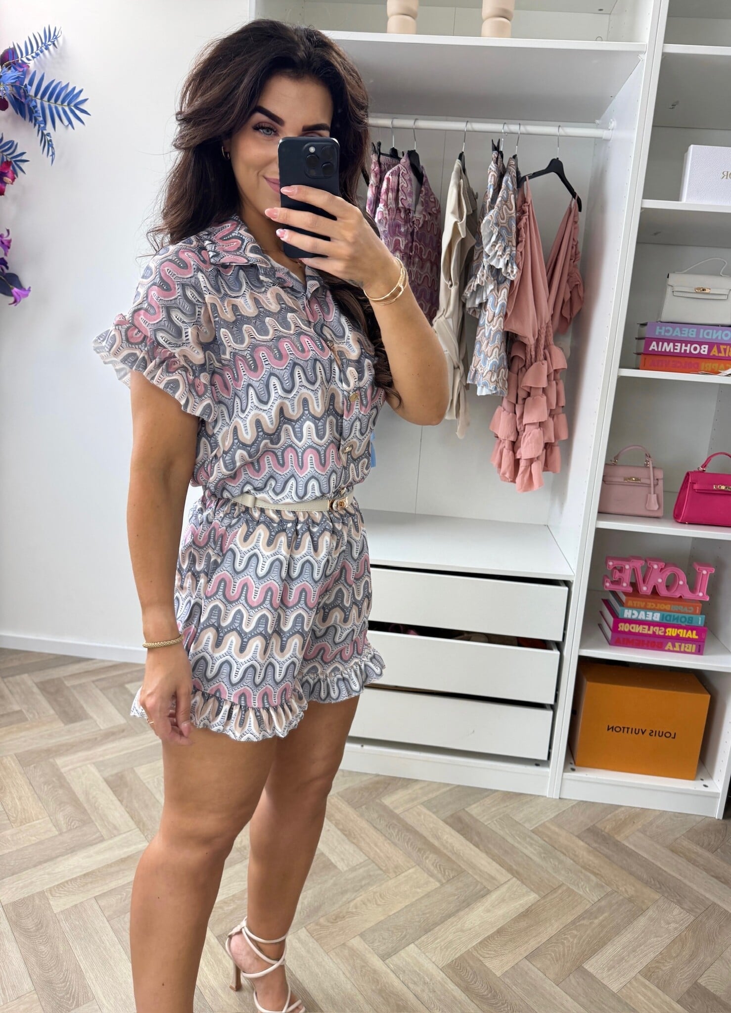 Set Wave Print Celina Grey