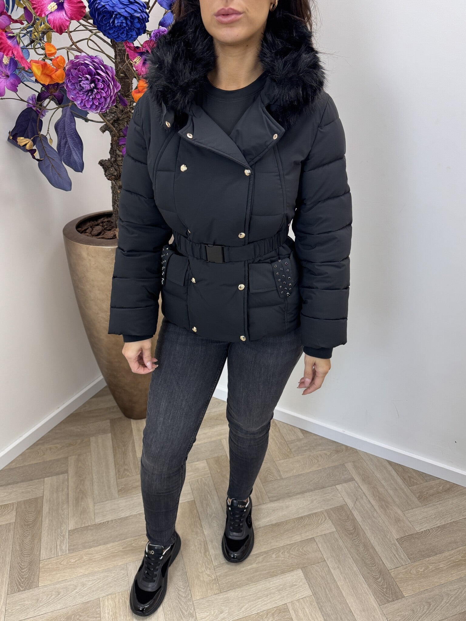 Jacket Ovatta Black Liu Jo 1993