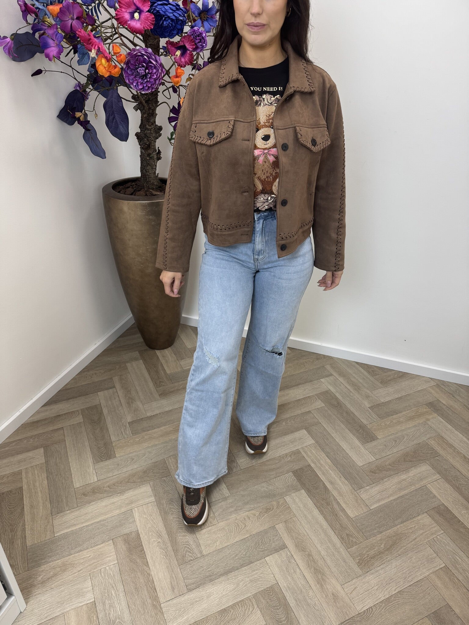 Jacket Jasmine suede 79993