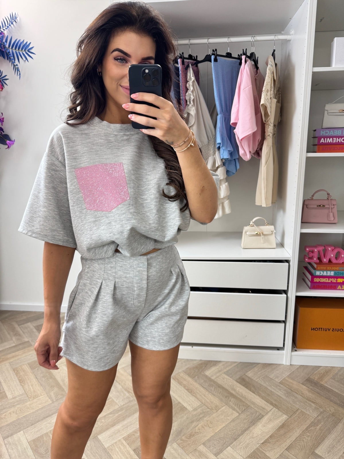 2 Delige set Donna Diamonds Grey