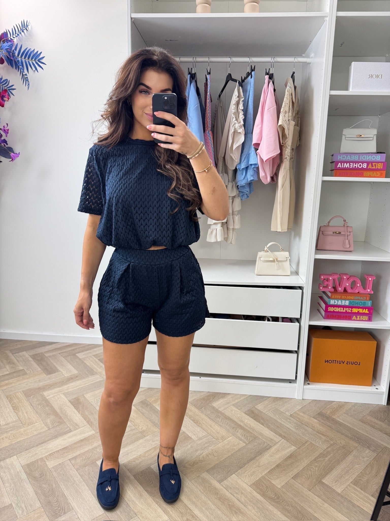 2 Delige Set Mandy Navy
